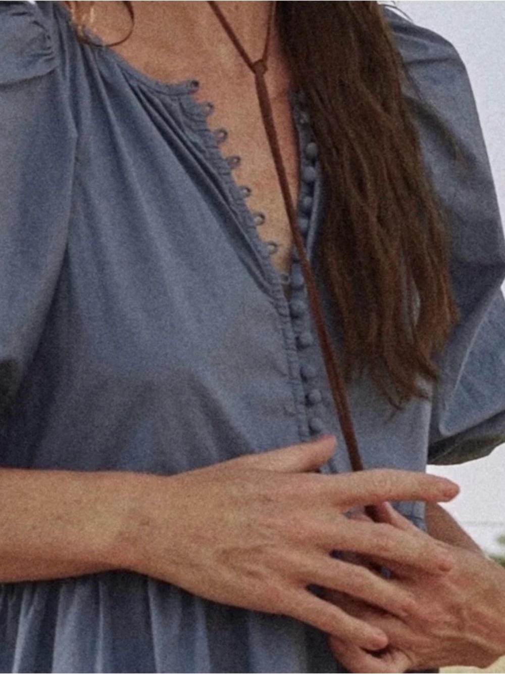THE GREAT. The Ravine Dress in Dutch Blue Size 0 - Picture 4 of 7